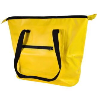 Bolso impermeable de playa 42x32cm. Amarillo
