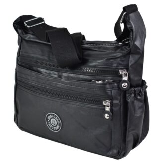 Cartera al hombro 30x23x9cm. Negra