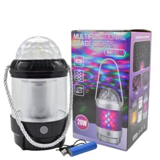 Farol luz led multifunción 20W 17X9.6cm. Negro