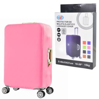 Funda elástica rosa para valija de 18" a 20"