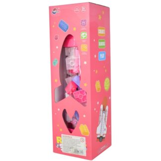 Juego de bloques cohete rosa 53pcs.