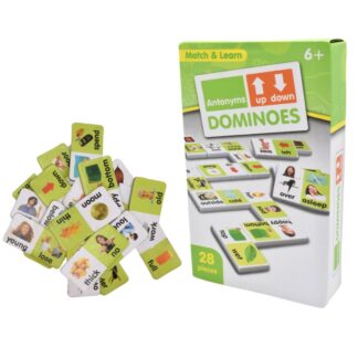 Juego dominó de aprendizaje de antónimos 28pcs