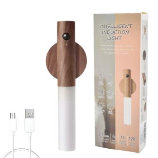 Lampara de pared recargable con sensor 18cm. Marrón