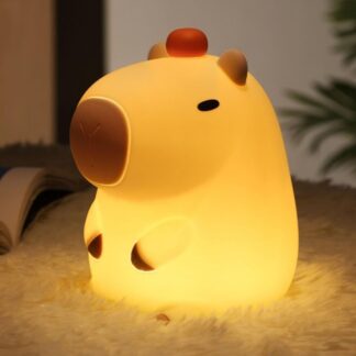 Lámpara veladora multicolor carpincho 12x9cm.