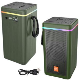 Parlante portátil Bluetooth con luces