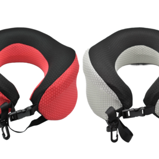 Almohada de viaje con espuma viscoelástica alta densidad 25x25x12cm