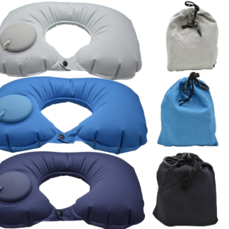 Almohada de viaje inflable 40x28cm