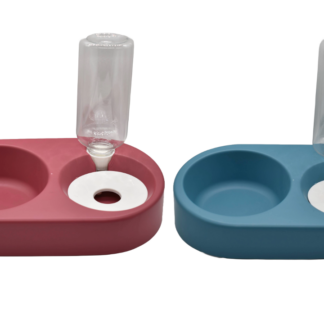 Comedero bebedero con dispensador para mascota 28x16.5cm