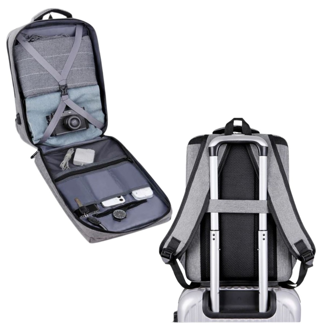 Mochila multifunción impermeable con puerto USB 42x30x15cm - Imagen 2