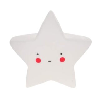 Veladora estrella blanca 12 cm