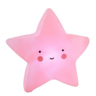 Veladora estrella rosada 12 cm