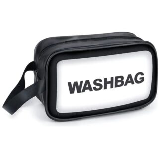 Bolso impermeable porta cosméticos 25x15x8cm. Negro