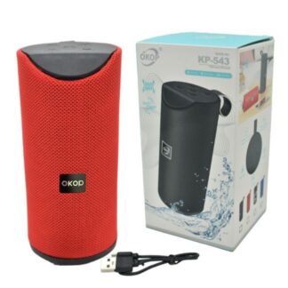 Parlante portátil bluetooth 17x8cm. Rojo