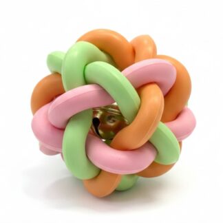 Pelota de goma con cascabel para gatos 6cm.