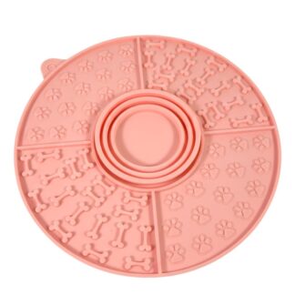 Comedero alfombra de silicona para mascotas