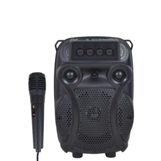 Parlante Bluetooth karaoke con micrófono y luces 1200mAh.