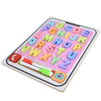 Pizarra de madera con abecedario 30x22cm.