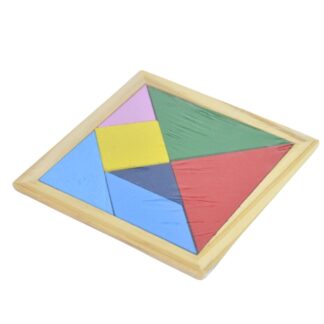Tangram de madera 11x11cm.