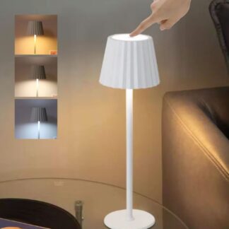 Lámpara recargable digital blanca 38cm