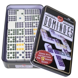 juego de dominó doble nueve 55 fichas en lata